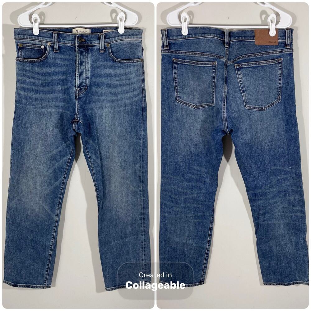 Madewell The 1991 Straight Leg Jeans Kaihara Japanese Selvedge Denim 34x30